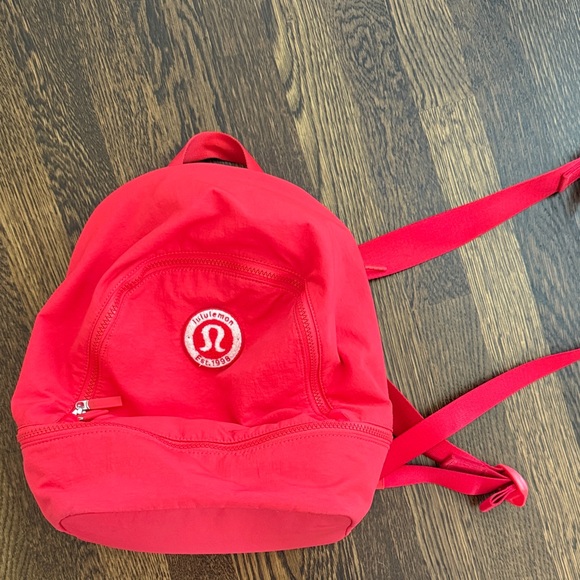 Lululemon Athletica Bright Red Backpack - Picture 1 of 1